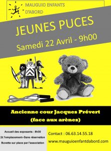 Affiche Puces Avril 2017 Jaune